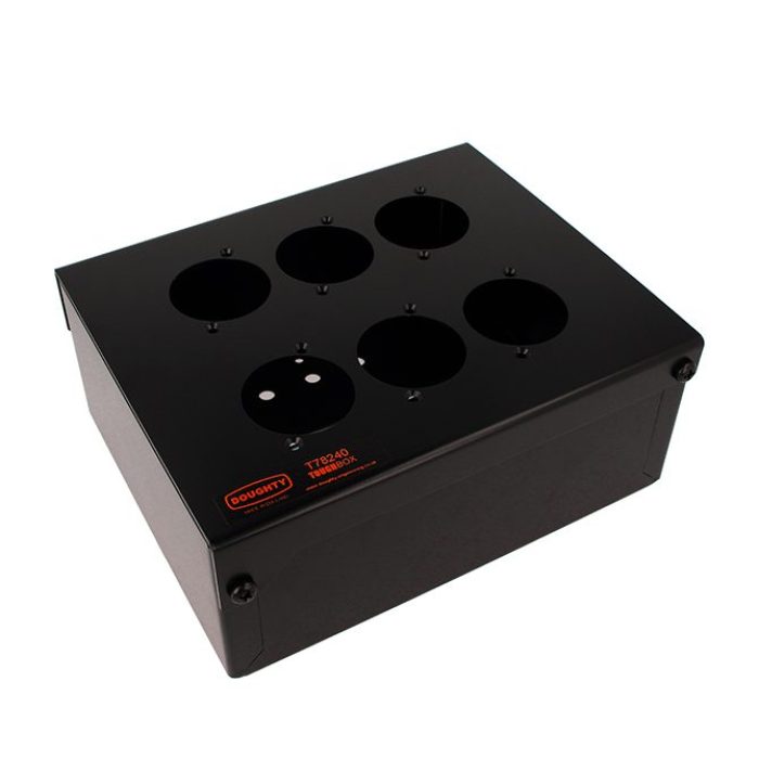 Boîte de câblage robuste avec 8 découpes pour prise 15A