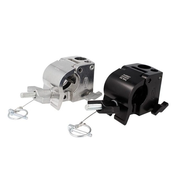 Half Coupler BARREL SOCKET Clamp für Aufnahme von 28mm + 16mm Zapfen, WLL 250kg, Schwarz