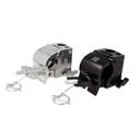Half Coupler BARREL SOCKET Clamp für Aufnahme von 28mm + 16mm Zapfen, WLL 250kg, Schwarz