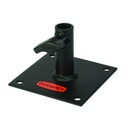 BABY RECEIVER Wand Platte 100x100mm, mit Aufnahme für 16mm Zapfen