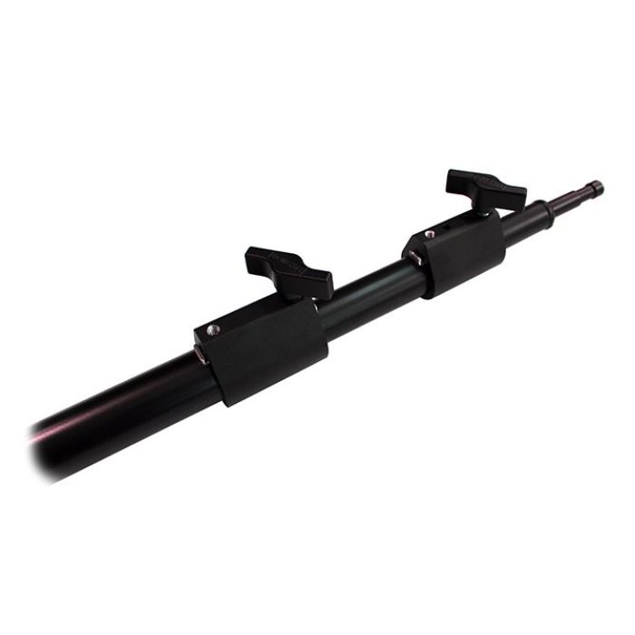 Barre 2 sections avec spigot 16 et 28mm, 770-1'500mm, gamme Shadow, noir 