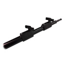 Barre 2 sections avec spigot 16 et 28mm, 1'020-2'260mm, gamme Shadow, noir 