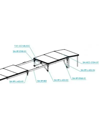 [SM-RP-BE2] BEAM 200CM FOR RAMP