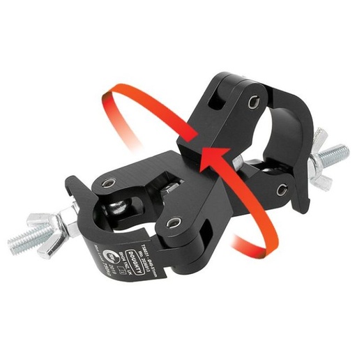 [T58031] Swivel Coupler SLIMLINE Breite 30mm, 48-51mm, drehbar, WLL 750kg, Schwarz