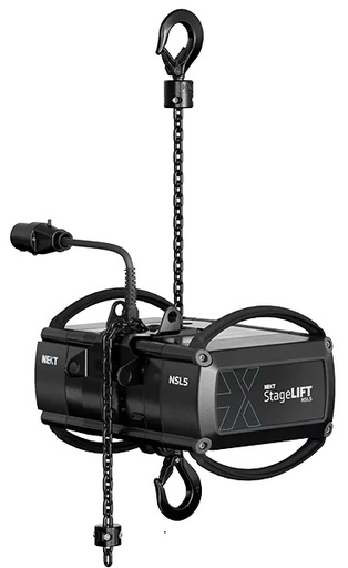 [I0062414] StageLift 5; D8+ 500Kg DC Kettenzug mit 20 m Kette, Hakenaufängung und Hakengeschirr