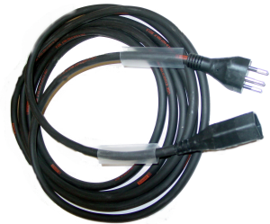 [10000015] Typ 12/13 Titanex H07RNF (3x1.5) 15 Meter mit angespritzten Steckern + Schrumpfschlauch