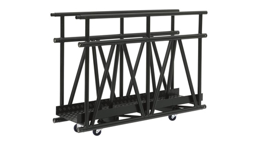 [B100CW-L300-C] RECT 100 L=300 CM CATWALK + CASTORS