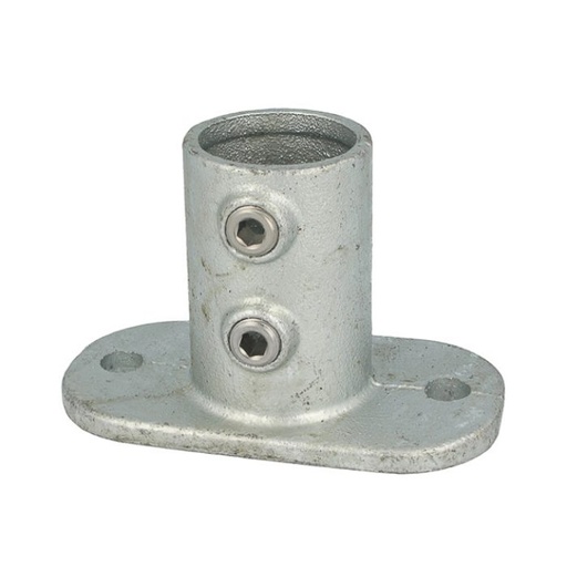[T13200] Bague de serrage au sol galvanisé pour main courante en tube de 48mm