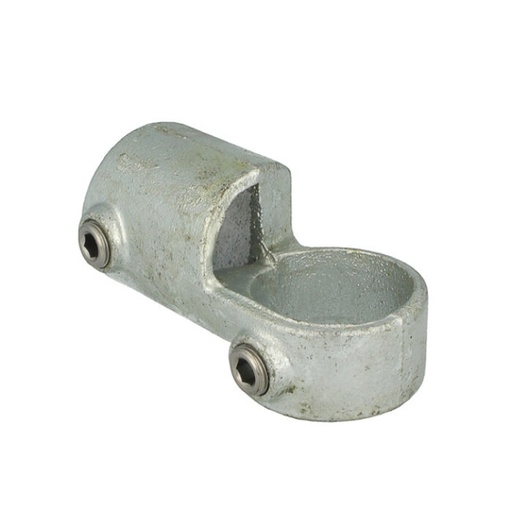 [T14800] T de serrage fin galvanisé  pour tubes de 48mm, (la paire)