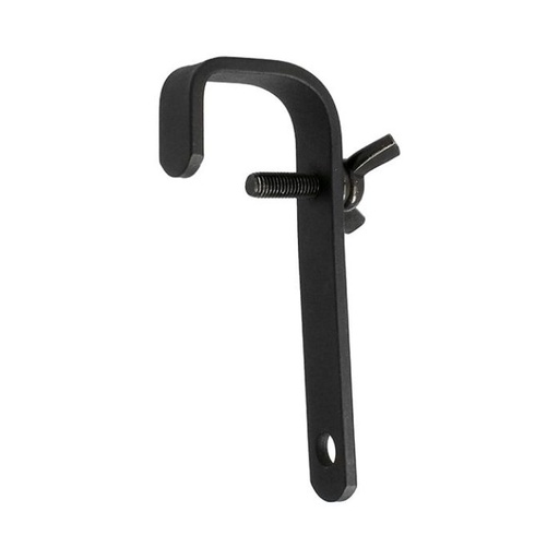 [T2010701] Crochet pour tube de 50mm "droit", noir