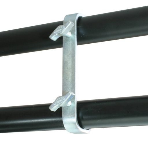 [T20710] Double crochet parallèle pour tubes de 48-51mm (entraxe 600mm), CMU 40kg