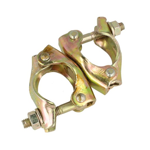 [T24800] Double collier échafaudage pivotant galvanisé pour tube de 48mm
