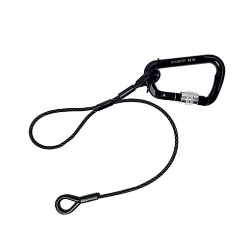 [T2830001] Elingue de sécurité 48cm, 5mm, version BBC, CMU 75kg, noir