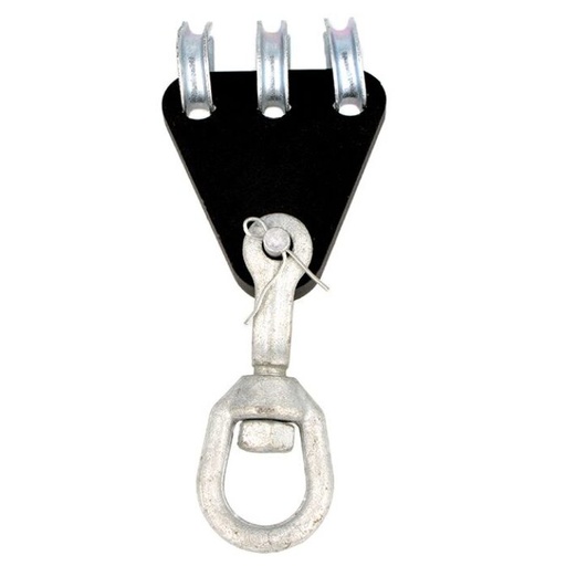 [T41300] Swivel CLEW 3-Weg 500kg, mit 5 mm Seilkausche