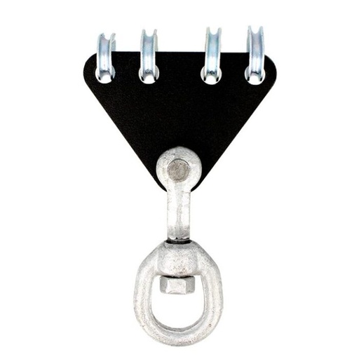 [T41700] Swivel CLEW 4-Weg 1000kg, mit 6 mm Seilkausche