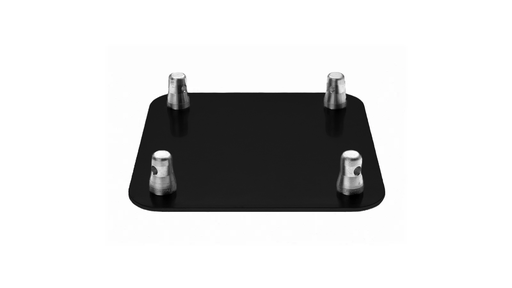 [PC-BASE-40V-RAL9005] BASEPLATE SQUARE 40V, RAL 9005, INCL.COUPLERS