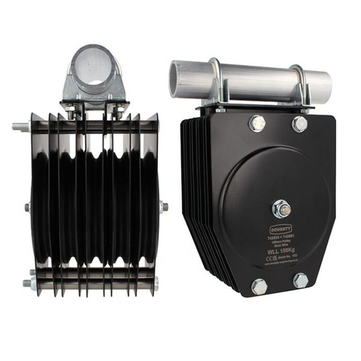 [T42824] 150mm BASIC Flaschenzug Block (Fünfer Rille) (für Drahtseil)