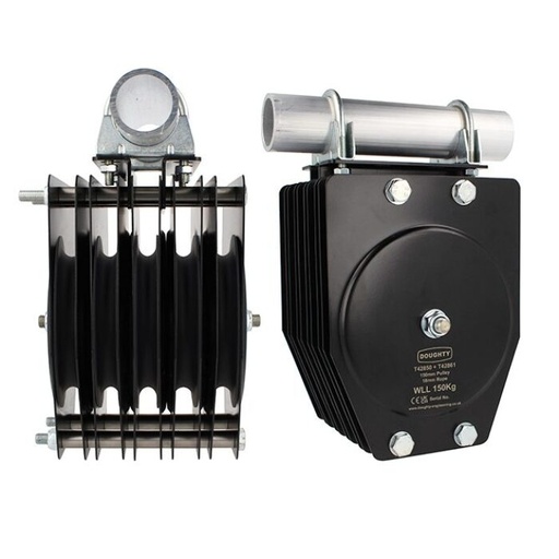 [T42850] 150mm BASIC Flaschenzug Block (Fünfer Rille) (für Seil)