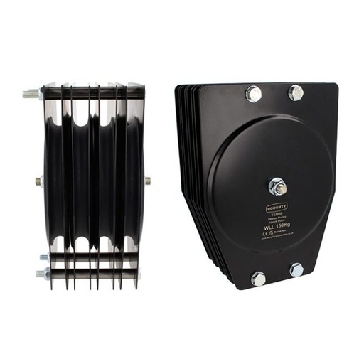 [T42858] 180mm BASIC Flaschenzug Block (Vierer Rille) (für Seil)