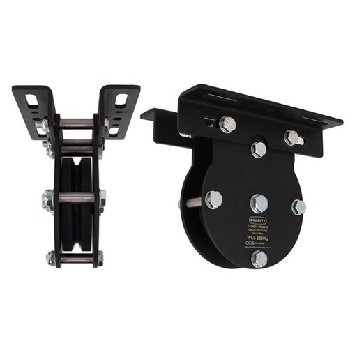 [T42901] Poulie charge lourde 100mm (simple rainure) (pour câble)