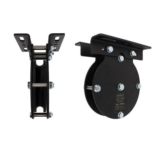 [T42941] Poulie charge lourde 150mm (simple rainure) (pour corde)