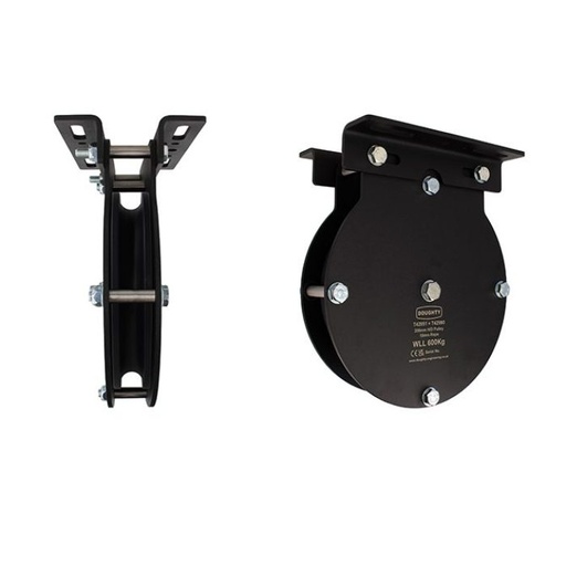 [T42951] Poulie charge lourde 200mm (simple rainure) (pour corde)