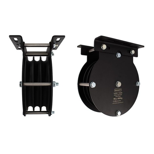 [T42953] 200mm Flaschenzug Block (Dreier Rille) (für Seil)