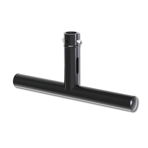 [T45761] T modulaire 250mm en tube de 48-51mm, livré avec 2 goupilles à écrou CCS6-604, noir