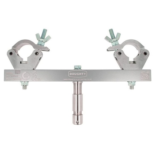 [T55800] Adaptateur pour structure multi taille sur un spigot 28mm, CMU 250kg, argent