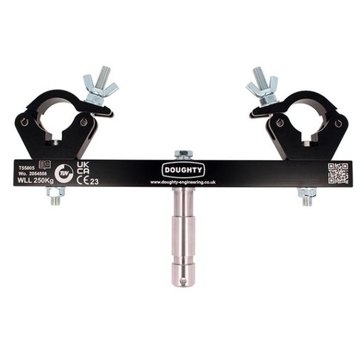 [T55805] Adaptateur pour structure multi taille sur un spigot 28mm, CMU 250kg, noir