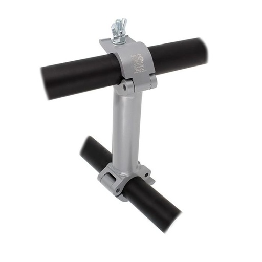 [T57375] Double collier fix 90° entraxe 1'000mm pour tubes de 48-51mm