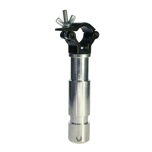 [T5889601] Collier ATOM "BIG BEN" pour tube de 25mm, avec spigot 28mm, CMU 100kg, noir
