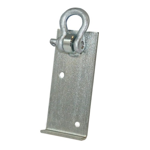 [T64100] Plaque en fer courbé avec œillet interne