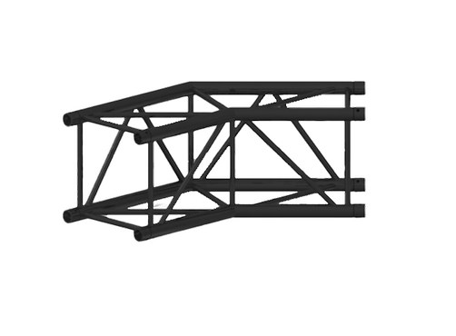 [PC-H40V-C005 -RAL9005] SQUARE H40 2-WAY CORNER 135DGR, RAL 9005