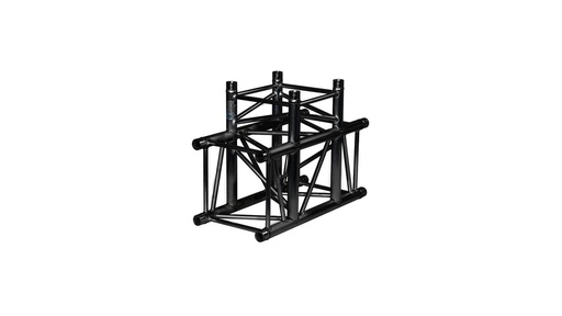 [PC-H40V-C017-RAL9005] SQUARE H40 3-WAY CORNER T-JOINT, RAL 9005