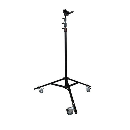 [G208601] HI-ROLLER OverHaed Teleskopstativ Schwarz 1.89 - 6.37m, max. 40kg, mit Rollen